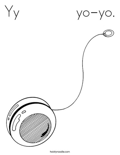 Yo-Yo Coloring Page