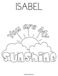 ISABEL Coloring Page
