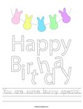 You are some bunny special. Worksheet