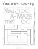 You're a-maze-ing Coloring Page