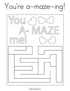 You're a-maze-ing Coloring Page