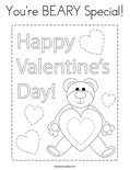 You're BEARY Special! Coloring Page