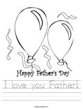 I love you Father! Worksheet