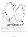 It's Your Day!!!     Worksheet