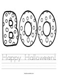 Happy Halloween! Worksheet