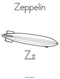 ZeppelinColoring Page