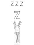 Z Z Z Coloring Page