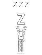 Z Z Z Coloring Page