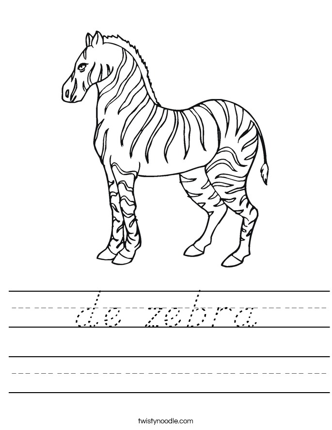 de zebra Worksheet