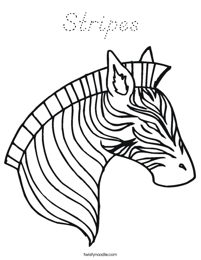 Stripes Coloring Page