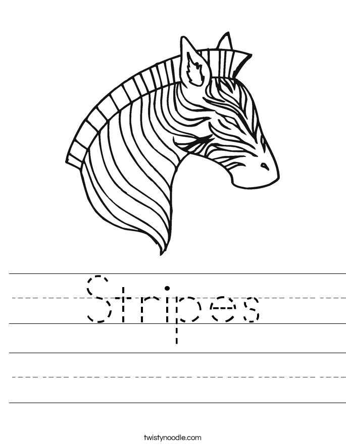 Stripes Worksheet