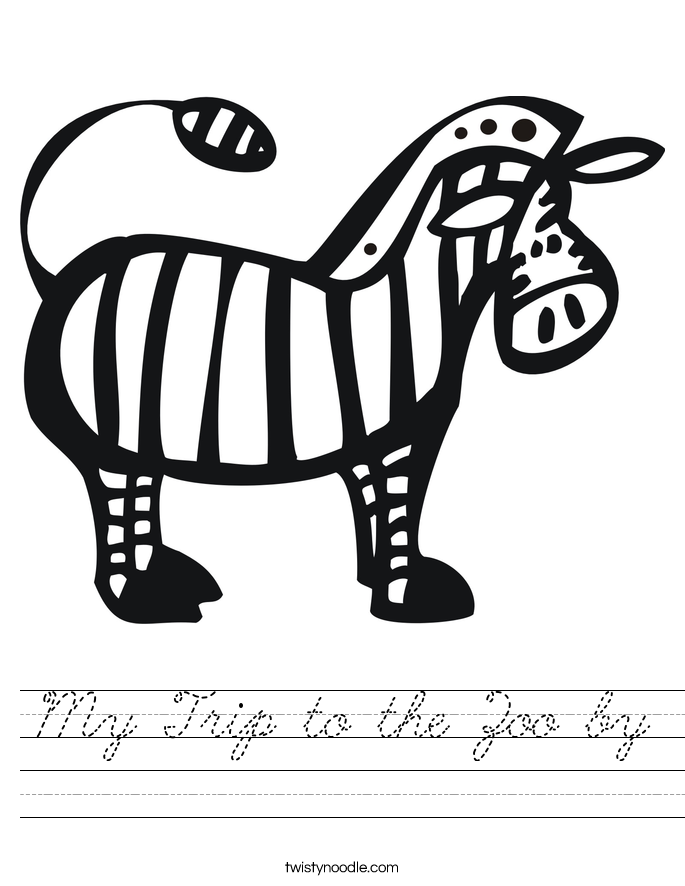 My Trip to the Zoo by Worksheet