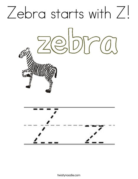 z is for zebra