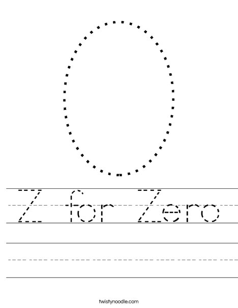 Zero Worksheet