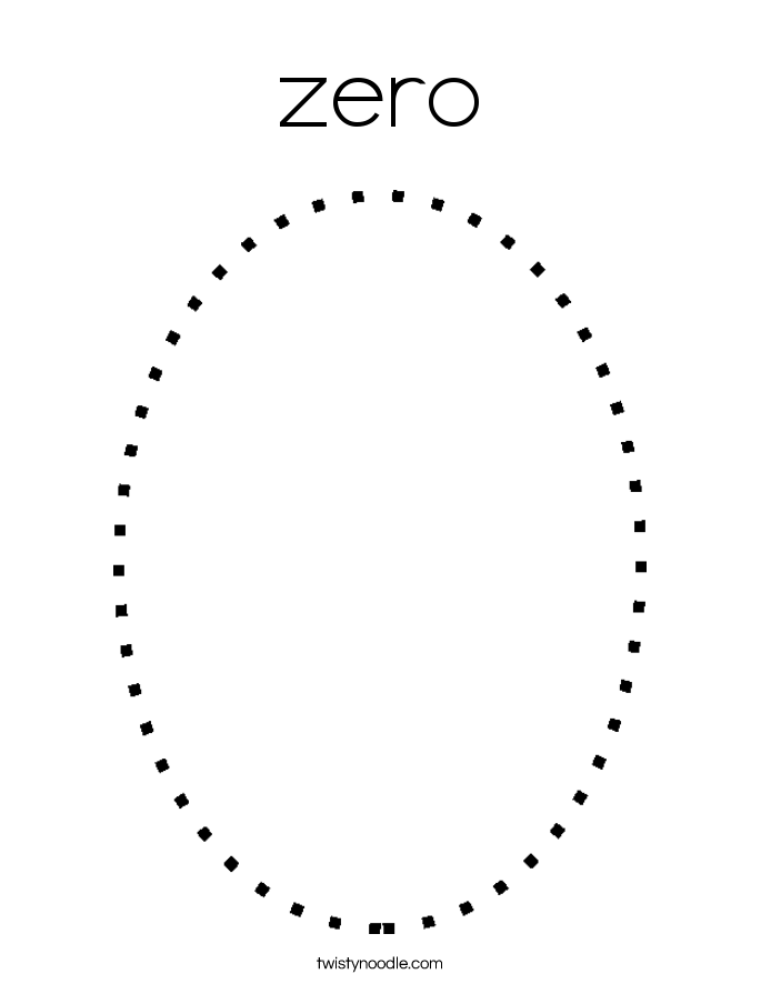 zero Coloring Page