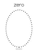 zero Coloring Page