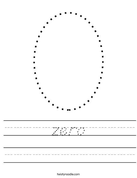 zero worksheet dnealian twisty noodle