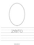 zero Worksheet