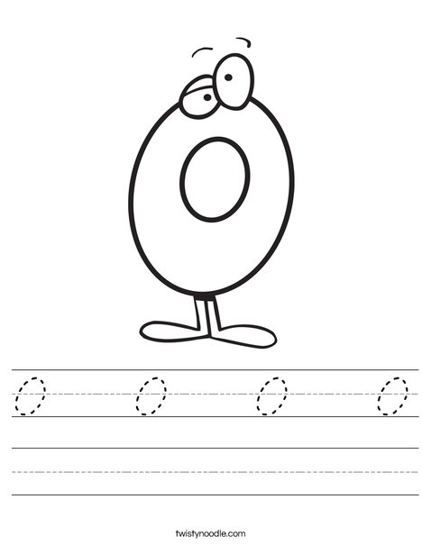Silly Zero Worksheet