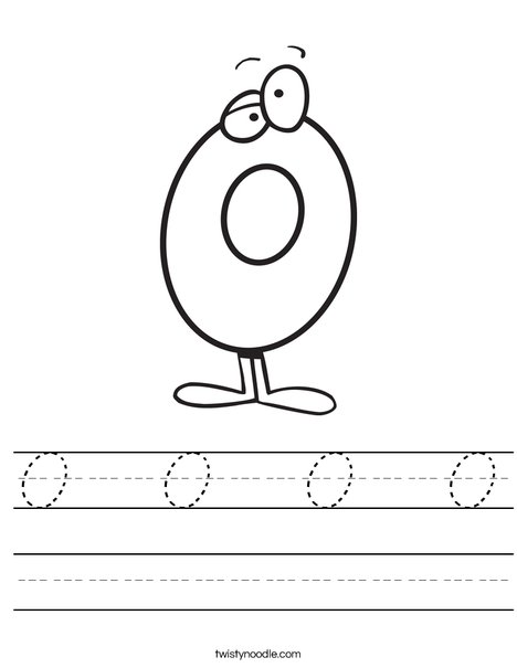 Silly Zero Worksheet