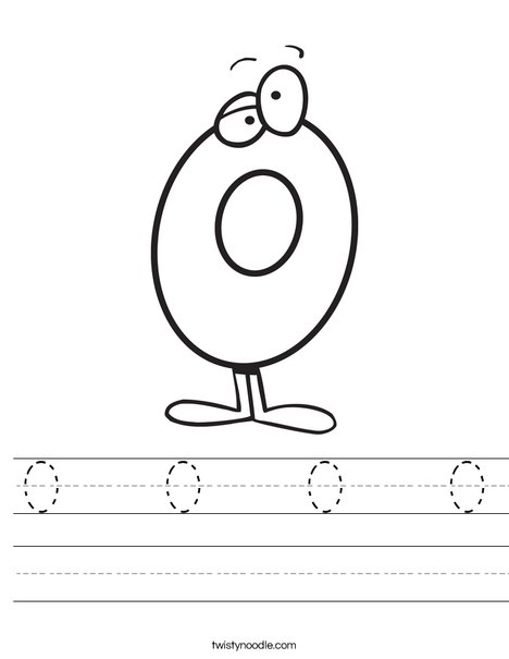 Silly Zero Worksheet
