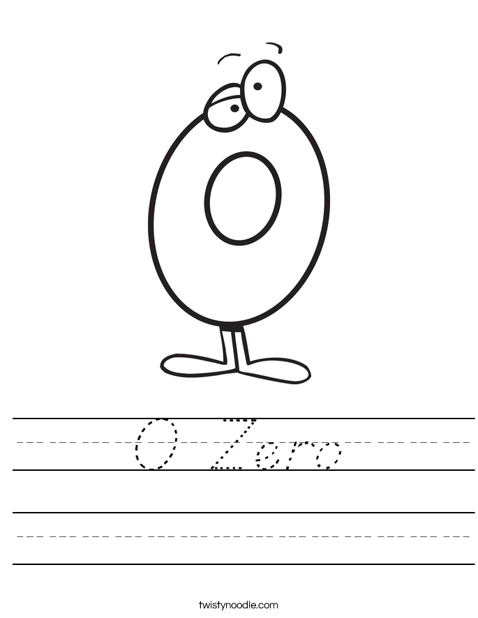 0 Zero Worksheet