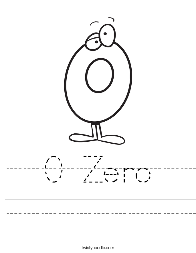 0 Zero Worksheet