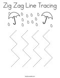 zig zag line tracing worksheet twisty noodle