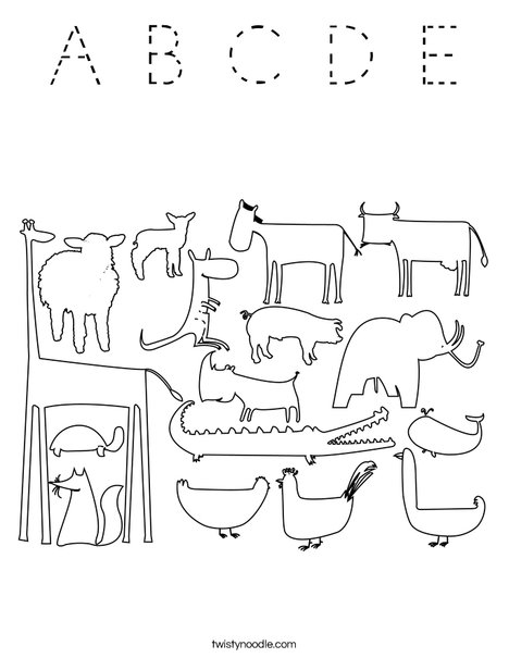 Zoo Coloring Page