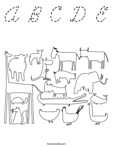 Zoo Coloring Page