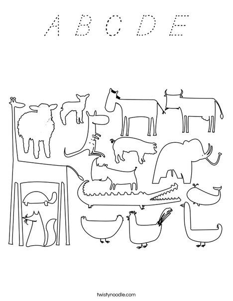 Zoo Coloring Page