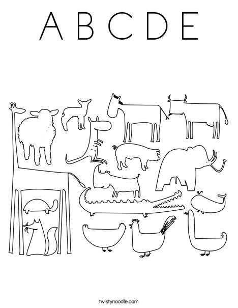 Zoo Coloring Page