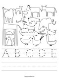 A B C D E Worksheet