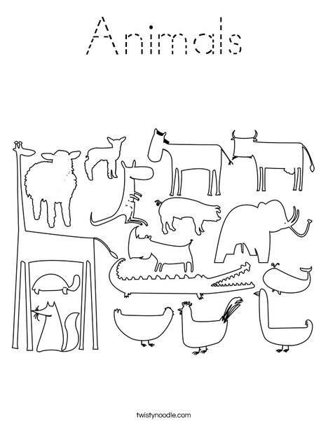 Zoo Coloring Page