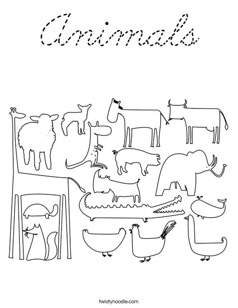 Zoo Coloring Page