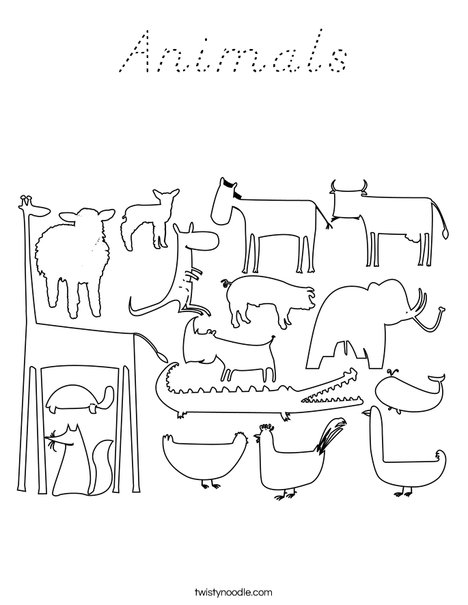 Zoo Coloring Page