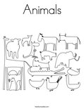 Animals Coloring Page