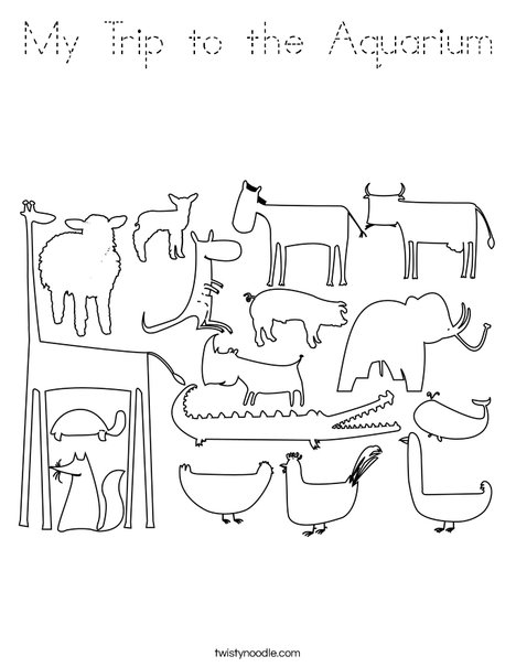 Zoo Coloring Page