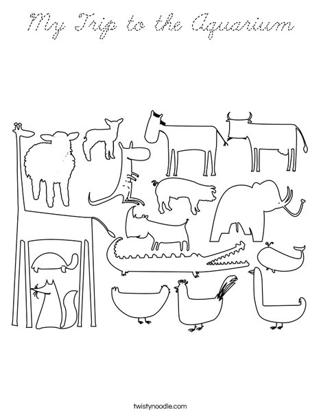 Zoo Coloring Page