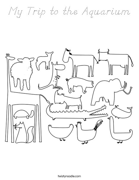 Zoo Coloring Page