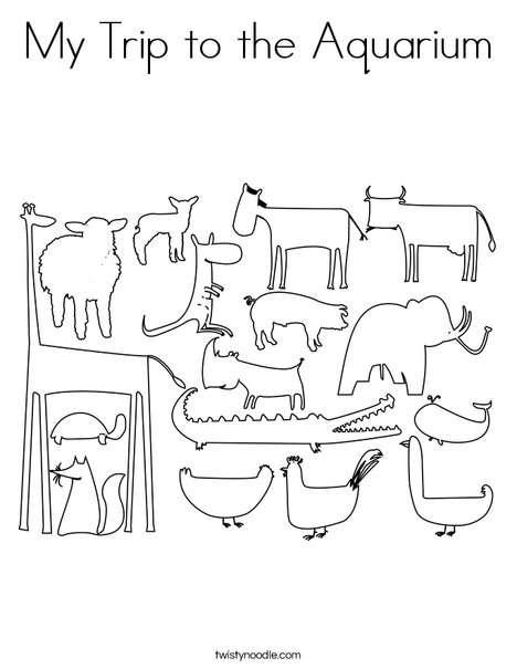 Zoo Coloring Page