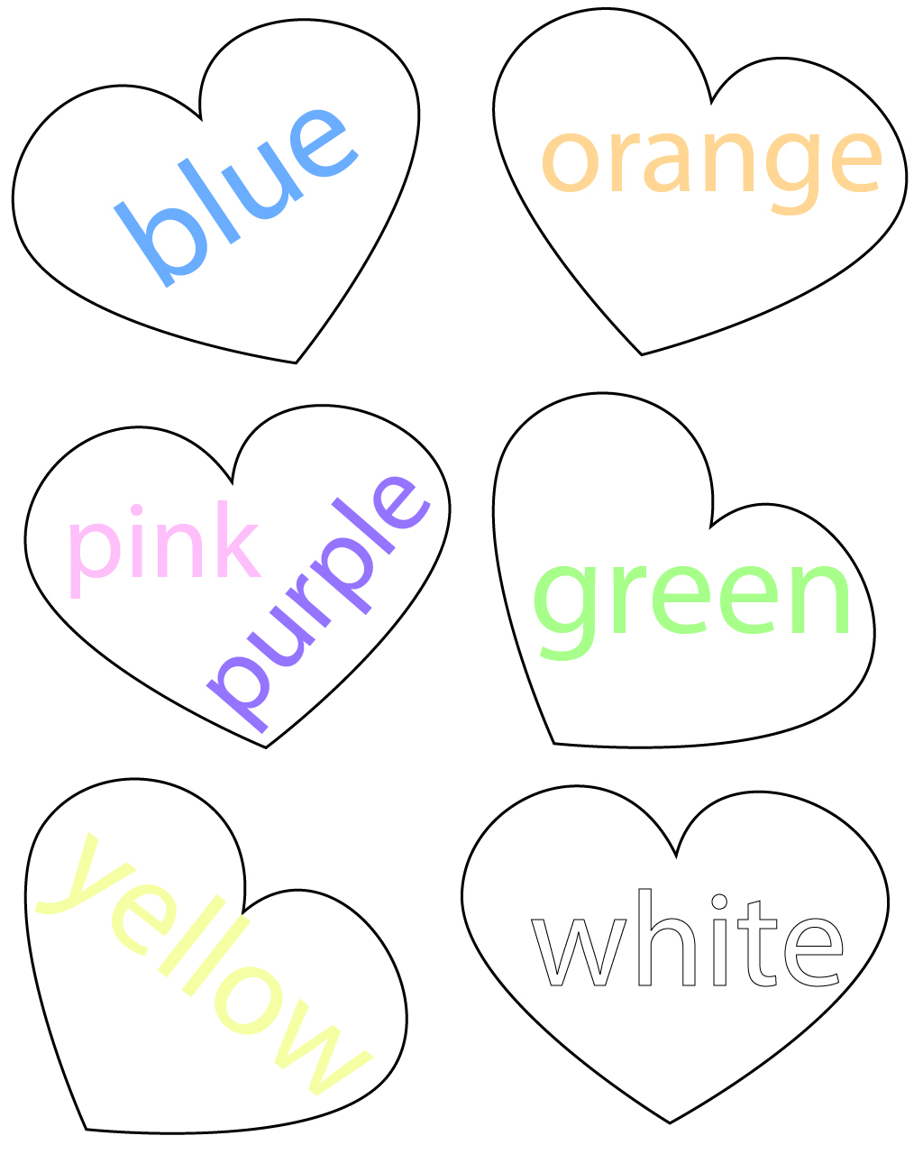 conversation heart coloring page